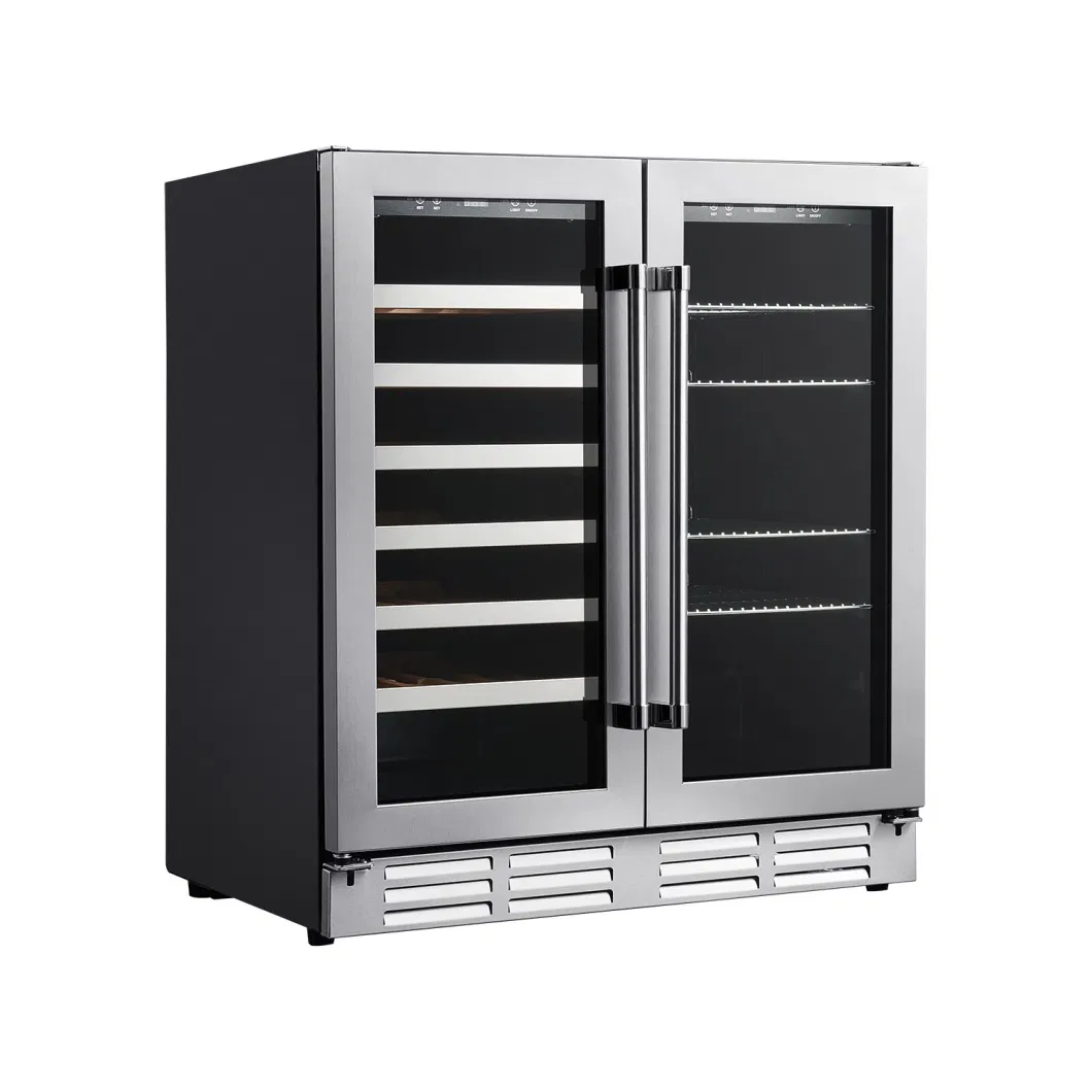 Side by Side Compressor Cooling Built-in or Freestanding Red Wine Cooler